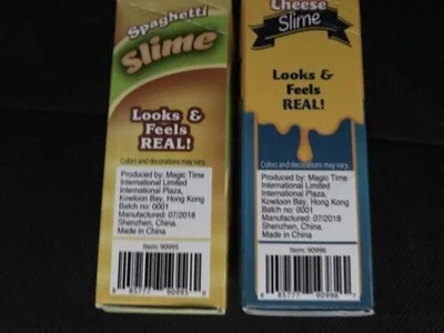 Lot 2 New Slime Factory 1 Mac & Cheese Slime Play Food 1 Spaghetti Meatballs