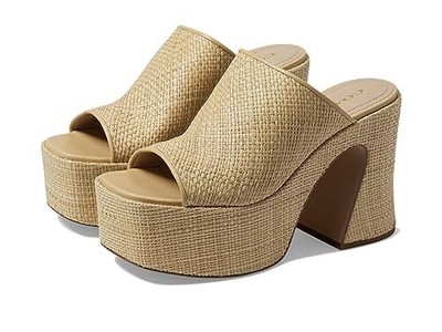 

Сандалии COACH Bobi на соломенной платформе