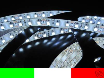 600 leds BIANCO FREDDO STRIP STRISCIA STRISCE ANTIACQUA