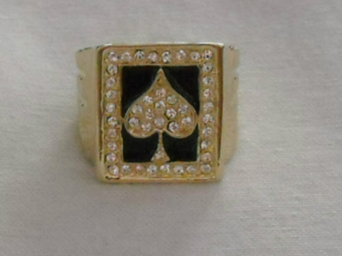 Cubic Zirconia Enamel Rings for Men