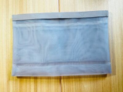 MUJI Nylon Mesh Bag Organizer Black/Gray for A4/B5/A5 (Size Select)