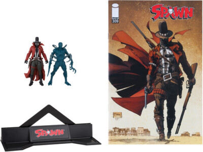 McFarlane - Spawn #309B - Page Punchers - 3'' Gunslinger & Auger Figures with Com