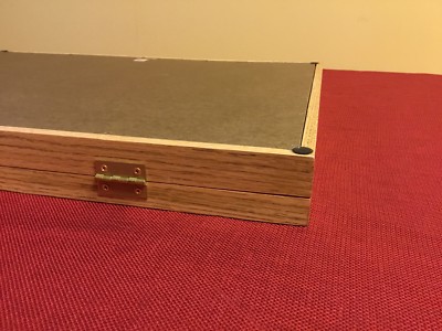 Oak Wood Display Case 18 x 24 x 2 for Arrowheads Knifes Collectibles & More 