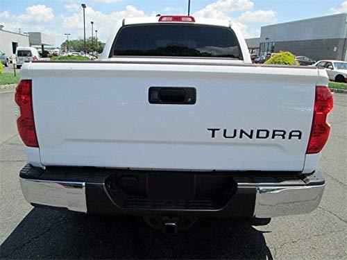 BLACK Tailgate Insert Letters Decal Vinyl Stickers for Toyota Tundra 2014-2021