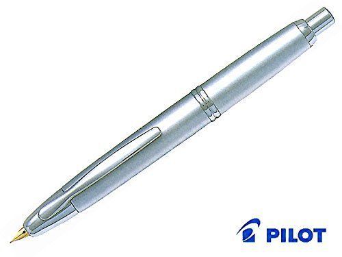 Pilot CAPLESS Fountain Pen Silver Medium Nib FCN-1MR-SM from Japan
