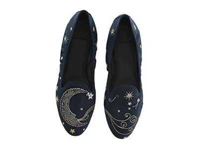 Tory Burch Лоферы с вышивкой Olympia (Perfect Navy)