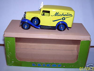 k ELIGOR CITROEN CAMIONNETTE 500 KG 1934 MICHELIN BOX 1/43