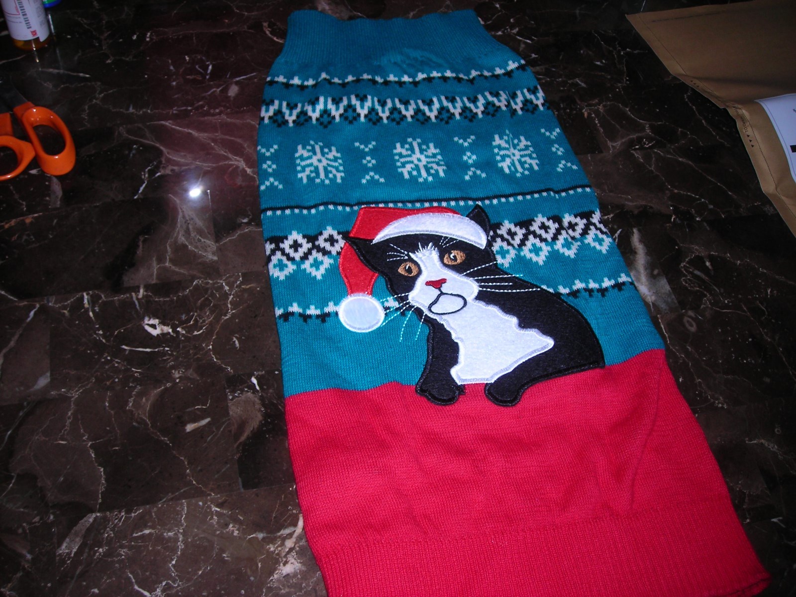 Alex Stevens  Mock CAT  XMAS TurtleNeck Sweater For CATS - XL