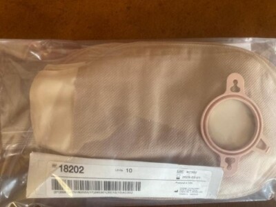 Hollister 18202 New Image drainable 9'' pouch, flange 1-3/4'', bag of 10