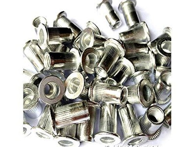 total 100 pcs of 25xM4,25xM5,25xM6,25xM8 Threaded Aluminum Rivet Nut Insert N...