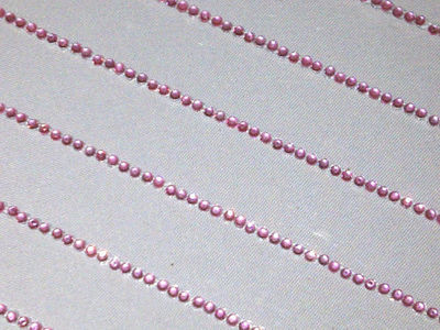 CraftbuddyUS 300pcs 2mm Pink Self Adhesive Diamante Rhinestone Strip Gems, DIY  