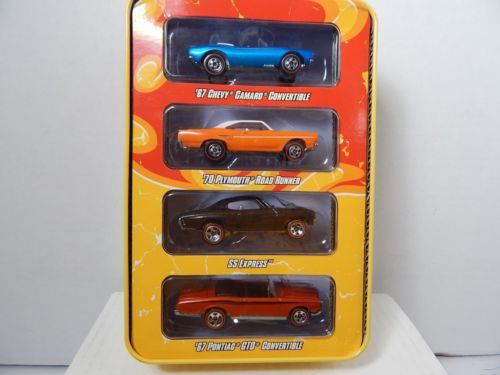 Lata Hot Wheels Carros, caminhões e vans