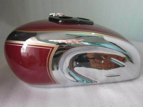 For Triumph T90 5T Speed Twin Chrome Cherry Paint Petrol Fuel Gas Tank 1948 