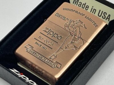 ZIPPO Girl American Classic CP Antique Copper 1201S876 Windproof Lighter