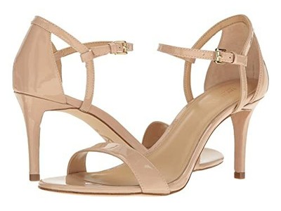 MICHAEL Michael Kors Simone Mid Heeled Sandal Light Blush Patent eBay