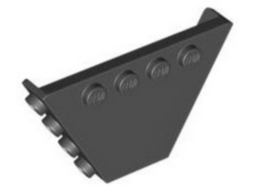 Lego 30022 Black Vehicle, Tipper End Flat Without Pins