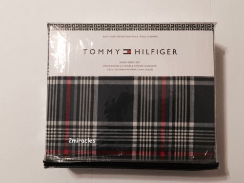 Cotton Blend Plaid Bed Sheets