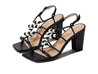 

Сандалии Stuart Weitzman с жемчужным узлом 80 Block