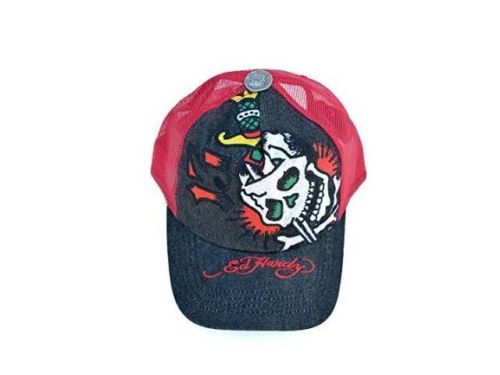 Ed Hardy Skull & Heart Beanie Set 2-Pack Knit Black  display picture 1