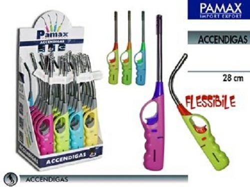 Set 20 Pezzi Accendini Accendi Gas Colorati Cucina Fornelli Canna Flessibile dfh