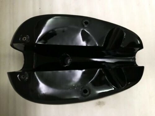 FUEL GAS TANK DUAL CARB CHROME & BLACK PAINTED FITS BSA A65 THUNDERBOLT 