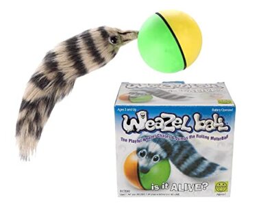 Interactive Teaser Chase Moving Weasel Roll Ball Battery Operated