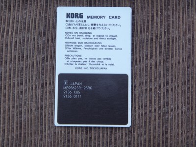 Korg 01W  XPC-11  Sound Alternatives  ROM Card  ---WORLDWIDE SHIPPING---
