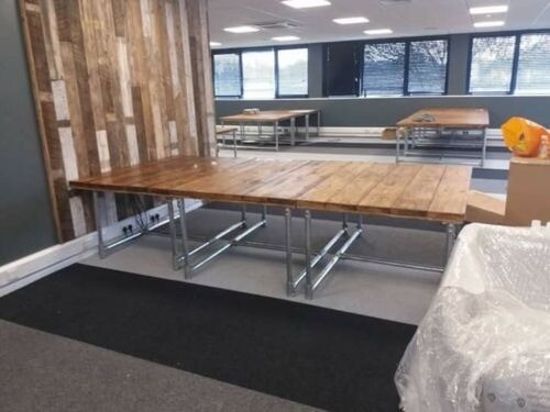 Rustic Bespoke Industrial Office Desk Made To Measure In Whitworth