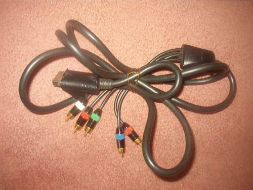 Genuine Microsoft Brand OEM Original Xbox HD Component Cables RARE Xbox Wire