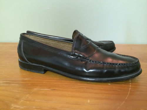 Bass Men\'s Brown Leather Tassel Clark‎ Flex Loafers Slip-On Dress Shoes Size 10M G.H. BASS Clark Mens Size 11M Brown Leather Fringe Tasseled  main image 3