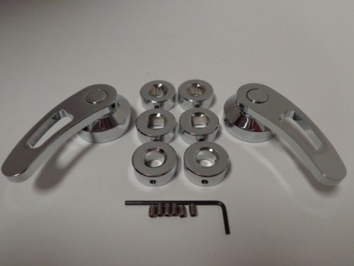 47-66 Chevy Gmc Pickup Chrome Interior Inside Door Handles Window Cranks 1947-66 - Foto 2