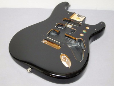 NEW Fender Standard Stratocaster BODY Black Strat Electric Guitar Mexico MIM