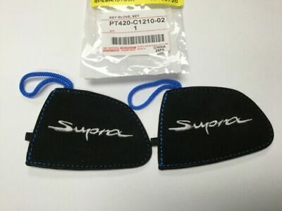 Genuine Toyota Supra Key Glove W/Blue Thread & Tether PT420-C1210-02