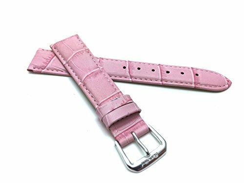 Cinturino In Pelle Universale Ricambio Per Orologio Larghezza 20mm Rosa lac