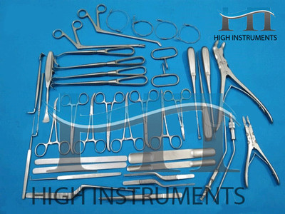 Basic Surgical Orthopedic Spine Instruments Craniotomy Set 40 PCS Best Quality