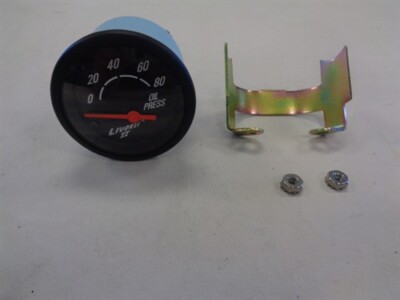 LIVORSI GIIO980 OIL PRESSURE GAUGE BLACK FACE / BLACK BEZEL MARINE BOAT