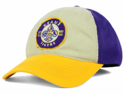 LSU Geaux Tigers TOW NCAA Team Honors Mesh back Relaxed Flex Fit Cap Hat M/L 