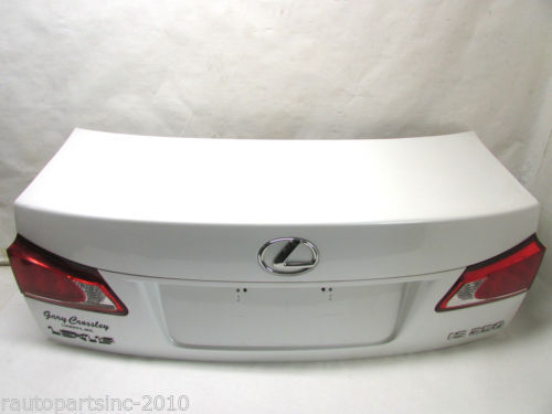 2009 LEXUS IS250 TRUNK LID HATCH REAR VIEW CAMERA WHITE 077
