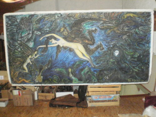 Peintures du XXe siècle et contemporaines à l'huile sur toile