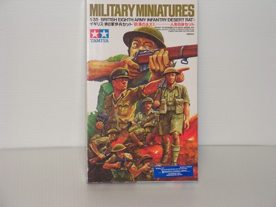 TAMIYA 1/35 35032 WWII BRITISH 8th ARMY INFANTRY DESERT RATS OPEN/FSI