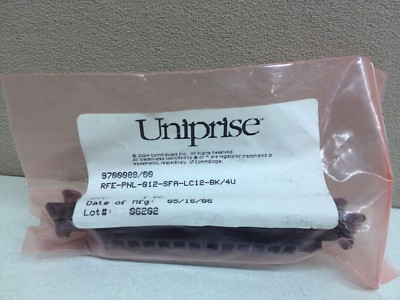 NEW Commscope Uniprise 12 port Panel LC Sm for RFE Shelf RFE-PNL-012-SFA-LC12-BK