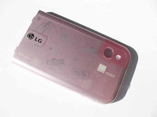 COVER ORIGINALE LG KM900 BATTERYCOVER COPRIBATTERIA ROSA PINK