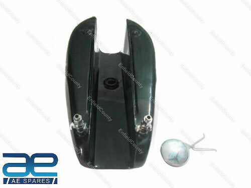 For Triumph T140 Black Painted Petrol Tank With Chrome Cap & Tap