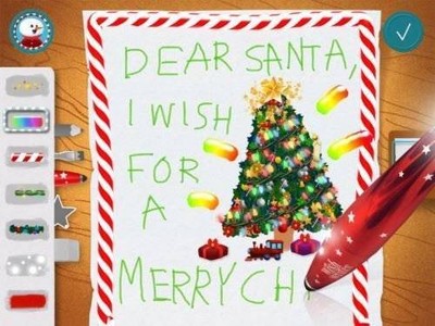 Wish Writer Stylus Pen + Download App Children's Santa Letter Games