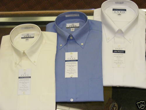 enro ultra poplin dress shirt Enro Ultra Poplin Dress Shirt Tall XXXL+ New