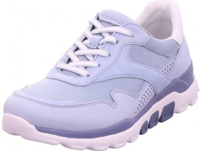 MARKENLOS GABOR DAMEN HALBSCHUH SNEAKER SPORT SCHNÜRER ZUM SCHNÜREN BLAU 86.986.16