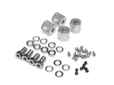 Boom Racing KRAIT  Alum 12mm Wheel Hex Widener (4) (Offset: 8mm) BRW780900F8MMS