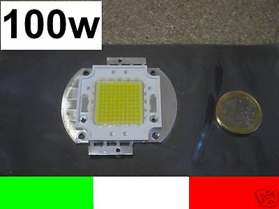 100w LED AD ALTISSIMA POTENZA BIANCO CALDO 7000LUMEN