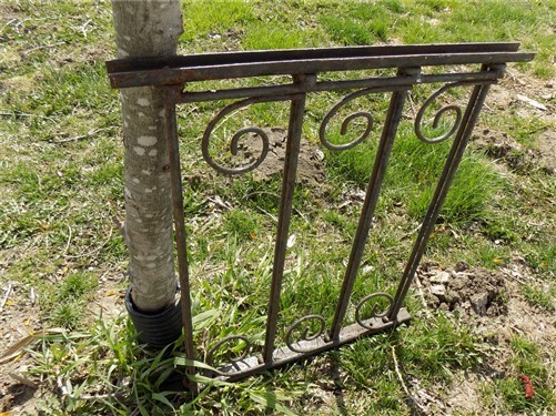 Bank Teller Cage Metal Cashier Window Guard Post Office Train Station Vintage c