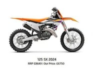 New Unused 2024 KTM 125 SX Motorcycle Now 6750